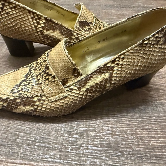 Walter Hagen 7.5 Croc GUC/EUC Brown Loafers - Picture 12 of 15